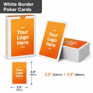 Custom White Border Poker Cards