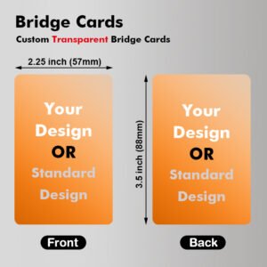 Bridge Size Playing Cards(Transparent)