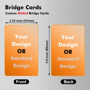 Bridge Size Playing Cards(Gilded)