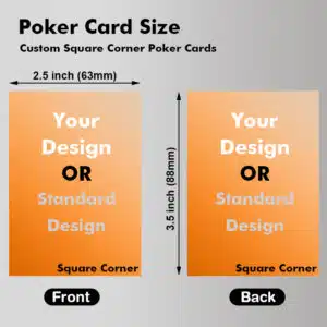 Poker Size Playing Cards(Square Corner)