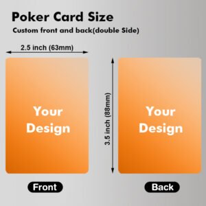 Double Side Poker Size Playing Cards(Front And Back)