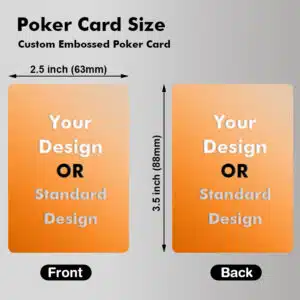 Poker Size Playing Cards(Embossed)