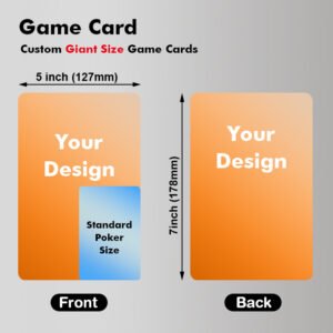 Giant Size Game Playing Cards