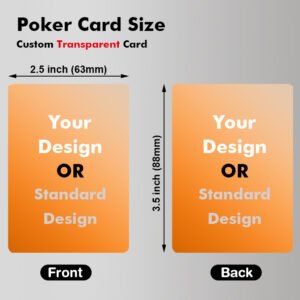 Poker Size Playing Cards(Transparent)