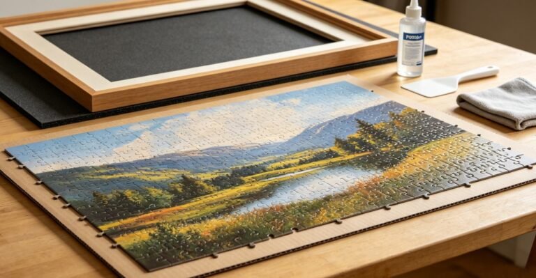 How to Frame a Puzzle Without Warping It: Glue, Backing Sheets, and Wall Decor Decisions